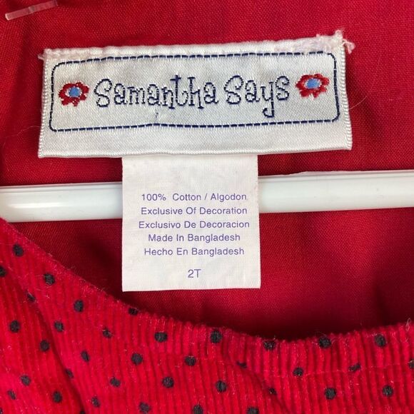 NWOT Samantha Says Dress and Matching Hat Size 2T - Picture 3 of 4